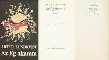 Az Ég akarata (Artur Lundkvist és Szántó Piroska által aláírt, számozott példány) (Szántó Piroska illusztrációival)