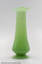 Kalcedon zöld üveg váza 20. század első fele 