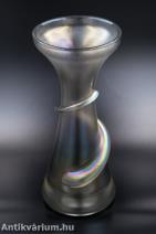 Poschinger szecessziós irizált üveg váza 20. század első fele