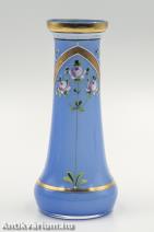 Moser szecessziós kék üveg váza 20. század eleje