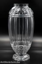 Bécsi art deco csiszolt üveg váza 20. század eleje 38 cm