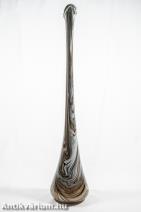 Muranoi művészi üveg váza 20. század közepe 78 cm