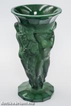 Heinrich Hoffmann malachit art deco váza 20. század eleje