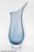 Flavio Poli - Seguso Sommerso Murano kék üveg váza 1950 30 cm