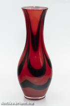 Carlo Moretti Murano pop art üveg váza 1960 25 cm