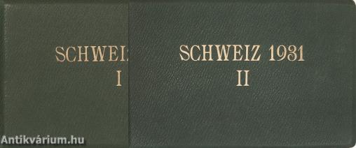 Schweizi körutazásról készült fényképek egyedi gyűjteménye I-II. (Az albumok tartalma 2 x 74 fotográfia és egy egyedi térkép.)