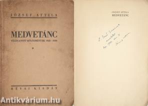 Medvetánc (L. Gerő Erzsinek dedikált példány) (A kötetről írt irodalomtörténeti tanulmány a leírásban olvasható)