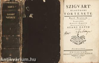 Szigvárt' klastromi története I. (A mű két kötetben teljes.)