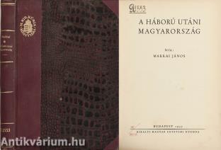 A háború utáni Magyarország (Tiltólistás kötet)