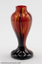 Kralik art deco tango üveg váza 20. század eleje 10 cm