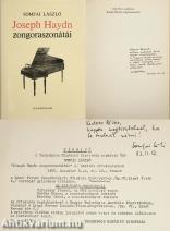 Joseph Haydn zongoraszonátái (Solymos Péter zongoraművésznek dedikált példány, a szerző autográf bejegyzését tartalmazó melléklettel.)