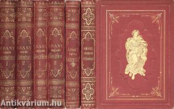 Arany János összes költeményei 1-6.  (Teljes kötetsor.) (A kötetek szerepeltek az ÁKV 1977. évi, XI. aukciójának 41. tételeként.)