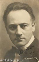 Beregi Oszkár színművész fekete-fehér fényképével illusztrált képeslap (aláírt példány)