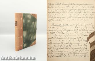 Egyedi, kézzel írt, német nyelvű szakácskönyv