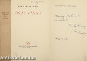 Őszi vásár - Első kiadás (Fekete Istvánné által dedikált példány) (Bartha László rajzaival illusztrált.)