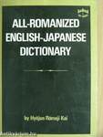 All-Romanized English-Japanese Dictionary