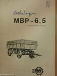 MBP - 6,5 típ. billenőszekrényes pótkocsi ábrás alkatrészkatalógusa