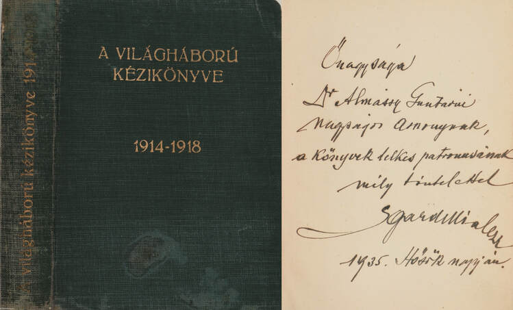De Sgardelli Caesar,  - A világháború kézikönyve (dedikált példány) – Aukció – 8. Dedikált könyvek aukciója, 2019. 10.
