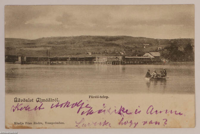  - Almádi - fürdő-telep - (Balatonalmádi) - (Balaton) képeslap 1903 – Aukció – 7. online aukció, 2018. 12.