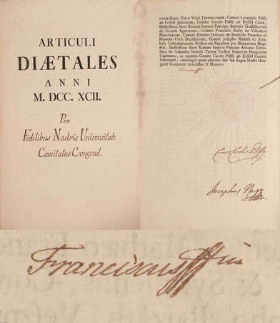  - Articuli diaetales anni M. DCC. XCII. – Aukció – 16. Dedikált könyvek aukciója, 2022. 05.
