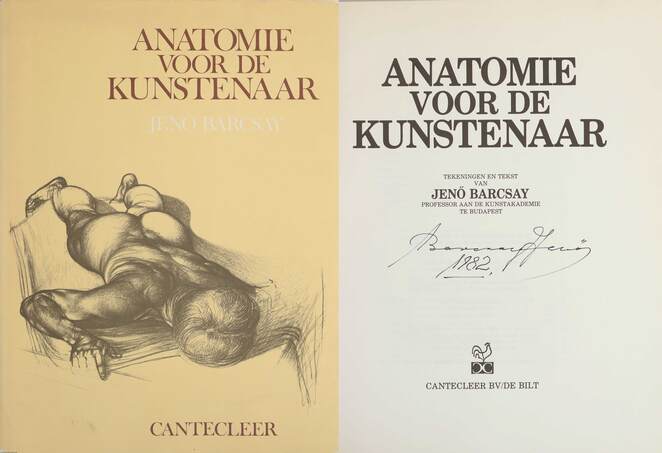 Barcsay Jenő, Jenő Barcsay, Barcsay Jenő, Jenő Barcsay,  - Anatomie voor de kunstenaar (aláírt példány) – Aukció – 13. Dedikált könyvek aukciója, 2021. 05.