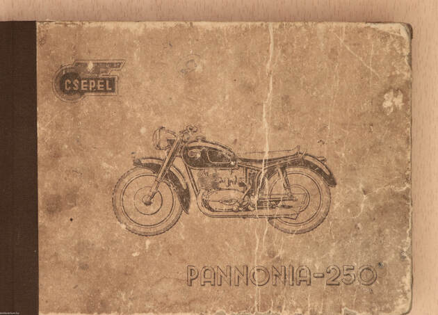 Jurek Jenő, Jurek Jenő,  - Csepel Pannonia-250 típusú motorkerékpár használati és kezelési utasítása – Aukció – 21. újkori könyvek aukciója, 2022. 06.