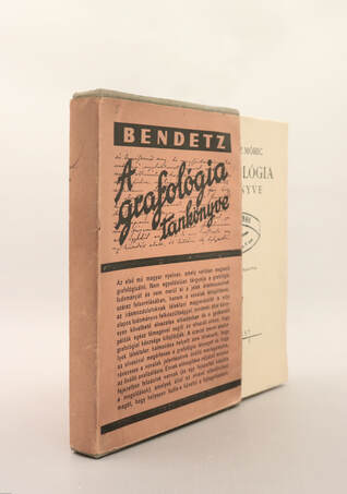 Dr. Bendetz Móric,  - A grafológia tankönyve (védődobozos példány) – Aukció – 20. online aukció, 2023. 03.