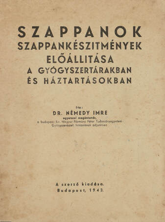 Dr. Némedy Imre,  - Szappanok – Aukció – 18. online aukció, 2022. 09.