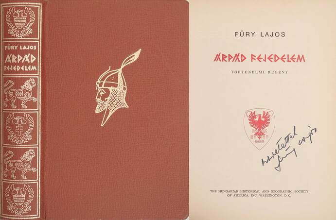 Fűry Lajos,  - Árpád fejedelem (dedikált példány) – Aukció – 13. Dedikált könyvek aukciója, 2021. 05.
