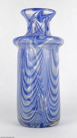 Antonio da Ros,  - Gino Cenedese - Zebrati váza - Tervezte: Antonio da Ros – Aukció – Gyűjteményárverezés: Első üveg árverés, 2022. 11.