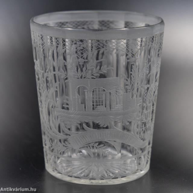  - Gravírozott pohár – Aukció – Gyűjteményárverezés: 4. üveg árverés, 2023. 08.