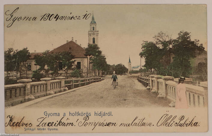  - Gyoma - holtkőrösi-híd - képeslap 1904 – Aukció – 7. online aukció, 2018. 12.