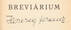 Herczeg Ferenc,  - Breviárium (aláírt példány) – Aukció – 19. Dedikált könyvek aukciója, 2023. 05.