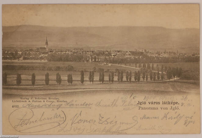  - Igló - Igló város látképe - képeslap, 1900 – Aukció – 5. online aukció, 2017. 12.