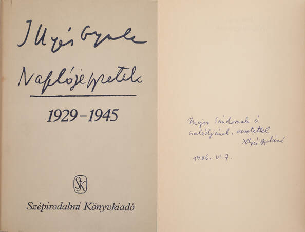 Illyés Gyula, Illyés Gyuláné,  - Naplójegyzetek 1929-1945 (dedikált példány) – Aukció – 10. Dedikált könyvek és kéziratok árverés, 2020. 03.