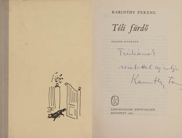 Karinthy Ferenc, Hámori Ottó,  - Téli fürdő (dedikált példány) – Aukció – 8. Dedikált könyvek aukciója, 2019. 10.