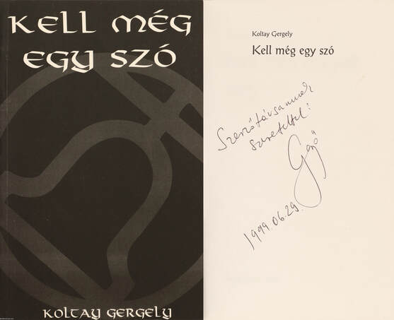 Koltay Gergely,  - Kell még egy szó (dedikált példány) – Aukció – 17. Dedikált könyvek aukciója, 2022. 10.