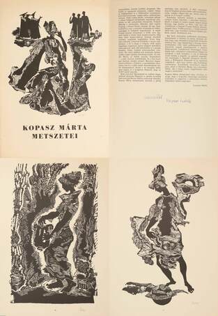 Kopasz Márta, Kovács Ferenc,  - Kopasz Márta metszetei (aláírt példány) – Aukció – 20. online aukció, 2023. 03.