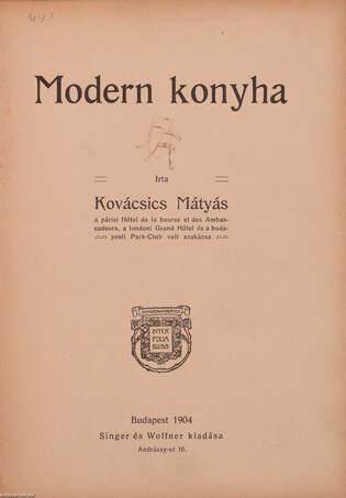 Kovácsics Mátyás,  - Modern konyha – Aukció – 7. online aukció, 2018. 12.