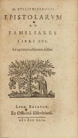 M. Tulli Ciceronis, Cicero,  - M. Tulli Ciceronis epistolarum ad familiares libri XVI.  – Aukció – 19. online aukció, 2022. 12.