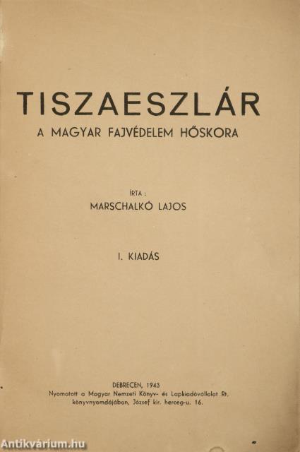 Marschalkó Lajos,  - Tiszaeszlár – Aukció – 23. online aukció