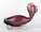  - Modern Muranoi lila üveg állat figura 20. század második fele – Aukció – Gyűjteményárverezés: 2. üveg árverés, 2023. 01.