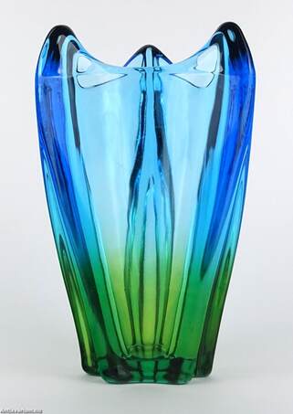  - Murano modern üveg váza 1960 – Aukció – Gyűjteményárverezés: 2. üveg árverés, 2023. 01.