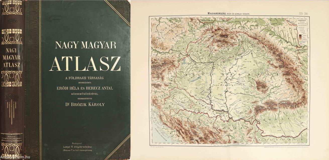 Dr. Brózik Károly,  - Nagy magyar atlasz – Aukció – 23. online aukció