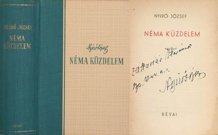 Nyirő József,  - Néma küzdelem (dedikált példány) – Aukció – 10. Dedikált könyvek és kéziratok árverés, 2020. 03.