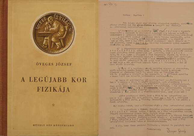 Öveges József,  - A legújabb kor fizikája (aláírt példány) – Aukció – 4. Dedikált könyvek aukciója, 2018. 05.