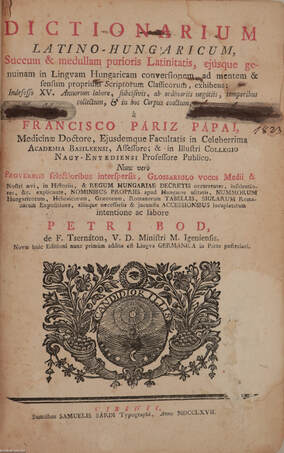 Páriz Pápai Ferenc,  - Dictionarium latino-hungaricum/Dictionarium hungarico-latinum – Aukció – 7. online aukció, 2018. 12.