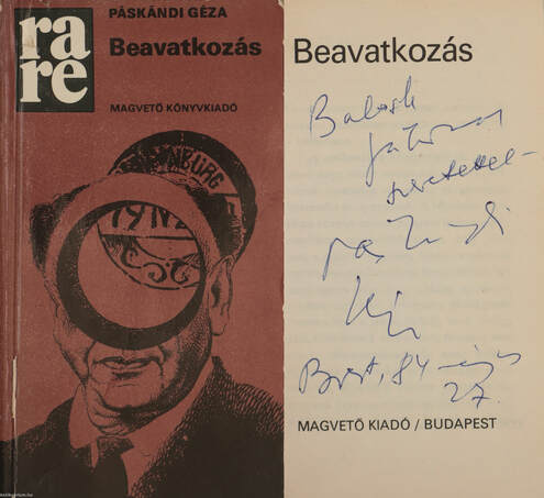 Páskándi Géza, Kardos György,  - Beavatkozás (dedikált példány) – Aukció – 8. Dedikált könyvek aukciója, 2019. 10.