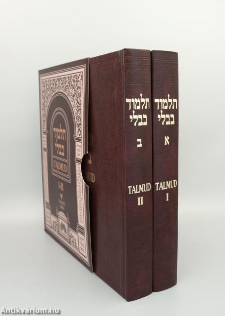 Oberlander Báruch, Köves Slomó,  - Talmud I-II. (védődobozos példány) – Aukció – 28. újkori könyvek aukciója, 2024. 04. 18-28