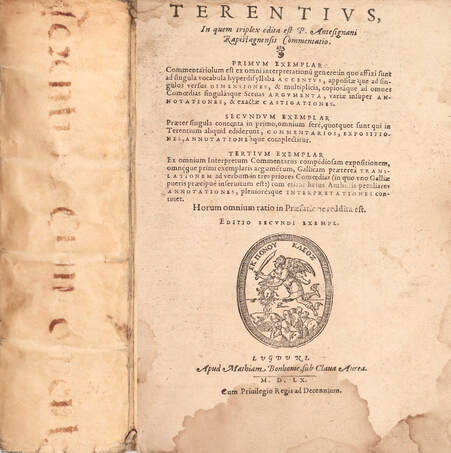 Pierre Antesignan,  - Terentius, in quem triplex edita est P. Antesignani Raspitagnensis commentatio – Aukció – 15. online aukció, 2021. 09.